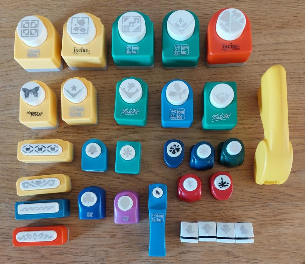 Grote collectie ponsen/Figuursnijders, Hobby en Vrije tijd, Ophalen, Overige thema's, Gereedschap of Toebehoren, Zo goed als nieuw