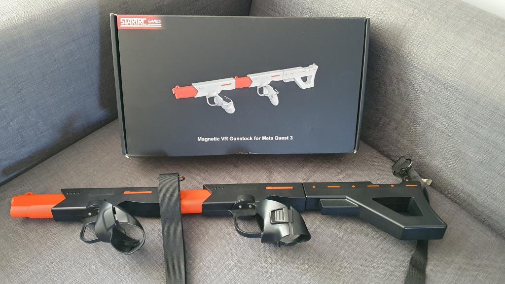 Magnetic Gunstock for Meta Quest 3/3s, Ophalen of Verzenden, Zo goed als nieuw, VR-bril, Overige platformen