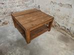 Teakhouten koffietafel salontafel vintage, Ophalen, 50 tot 100 cm, 50 tot 100 cm, Zo goed als nieuw