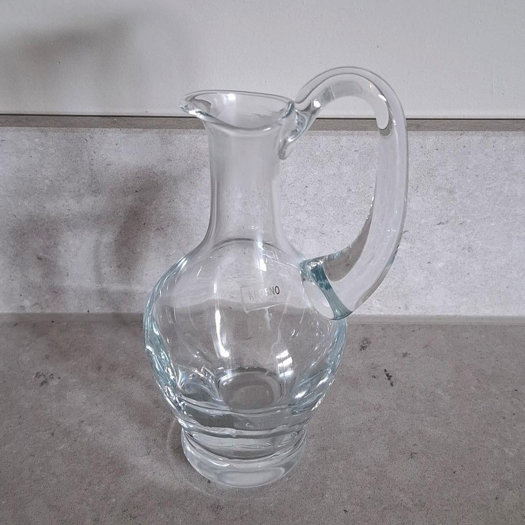 Prachtige Vintage Krosno Poland Glazen Karaf – Handgeblazen, Antiek en Kunst, Antiek | Glas en Kristal, Ophalen of Verzenden