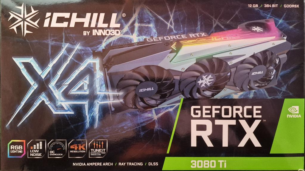 RTX 3080 Ti Inno3D iChill X3 – Topstaat – Nooit gemined –, Computers en Software, Videokaarten, GDDR6, PCI-Express 4, Ophalen of Verzenden