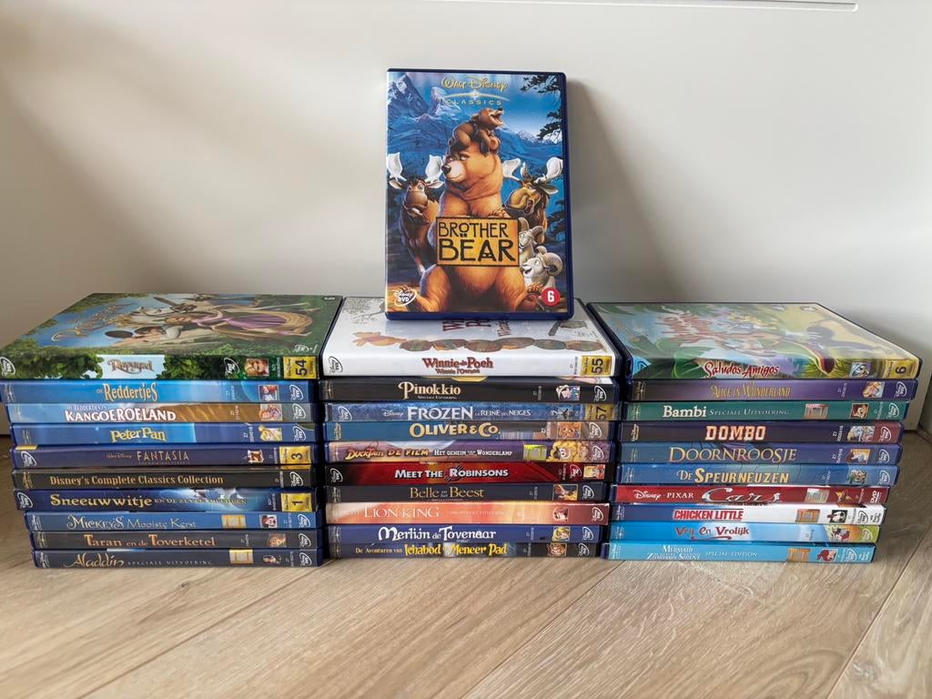DISNEY DVD’s 31 STUKS OA BAMBI, REDDERTJES, ALADDIN, FROZEN, Alle leeftijden, Ophalen of Verzenden, Zo goed als nieuw