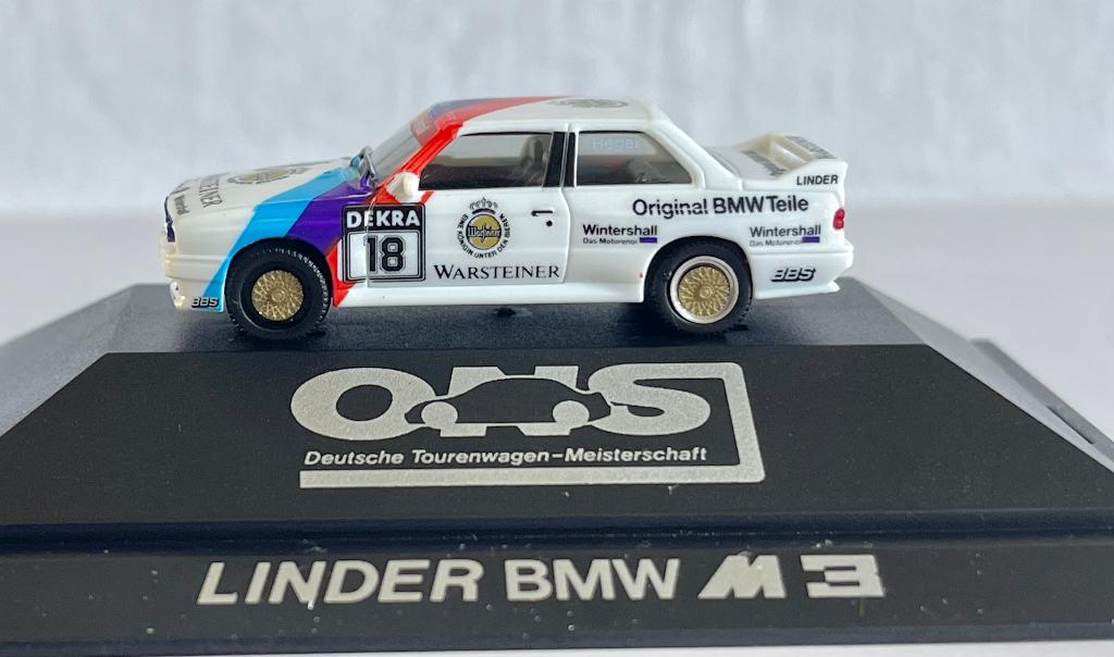 Herpa 3512: Linder BMW M3 #18  DTM 1991, Hobby en Vrije tijd, Modelauto's | 1:87, Ophalen of Verzenden, Gebruikt, Auto, Herpa