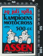Sticker: Kampioens Motocross 500 cc 1984 - TT Circuit Assen, Verzamelen, Ophalen of Verzenden, Zo goed als nieuw, Auto of Motor