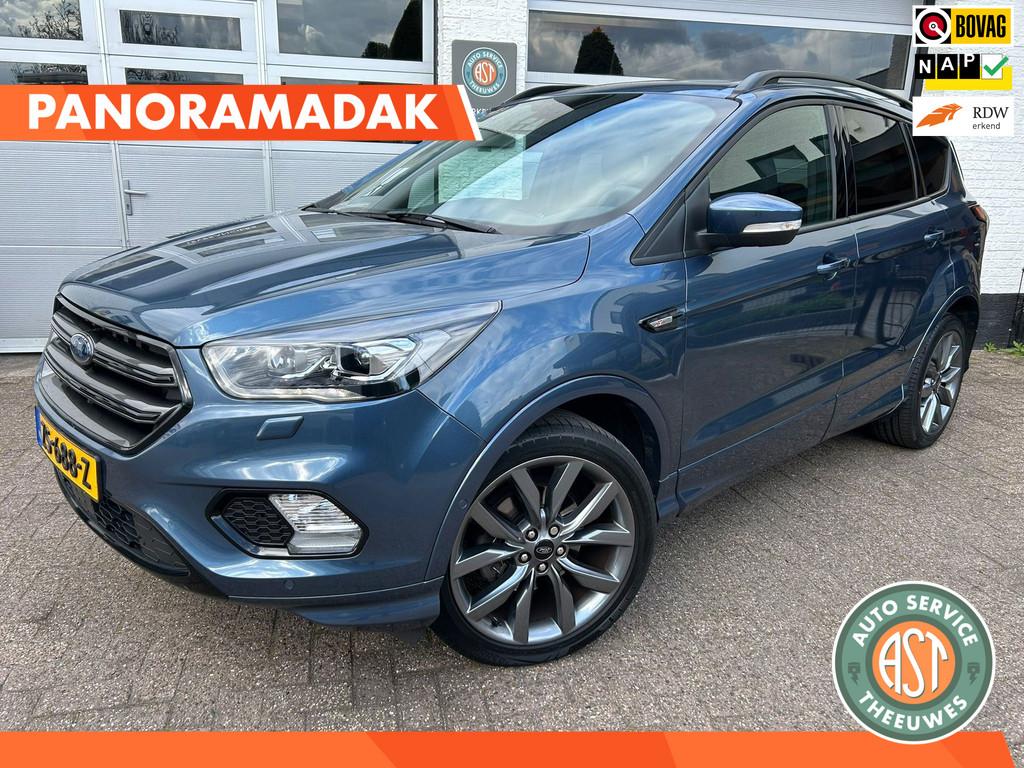 Ford Kuga 1.5 EcoBoost ST Line PANO|CAMERA|SYNC|NAP|EL.KLEP, Auto's, Ford, Voorwielaandrijving, 4 cilinders, Blauw, Bedrijf