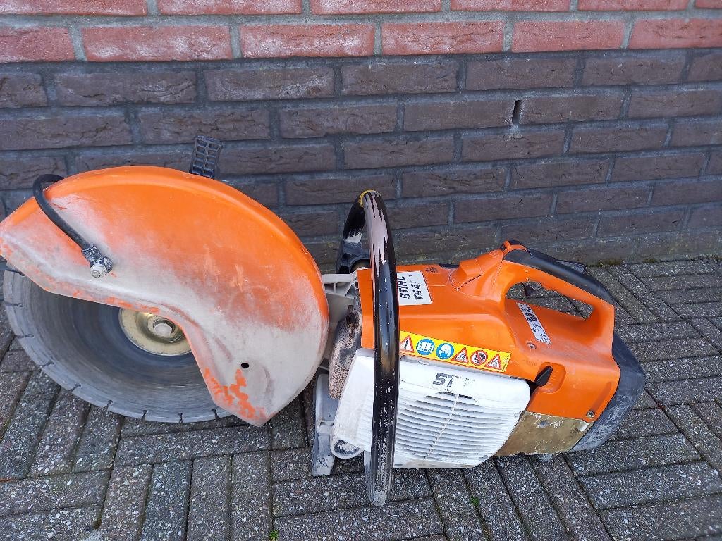 Stihl Diamantzaag met zgan blad !, Ophalen, Gebruikt, 1000 watt of meer, Overige typen