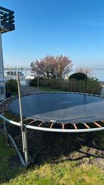 Trampoline. 3 m doorsnede. Met net en veiligheidsrand, Ophalen, Gebruikt