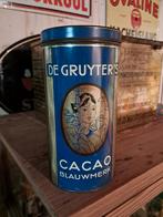De Gruyters blauwmerk cacao blik, Verzamelen, Blikken, Ophalen of Verzenden, Gebruikt, Overige
