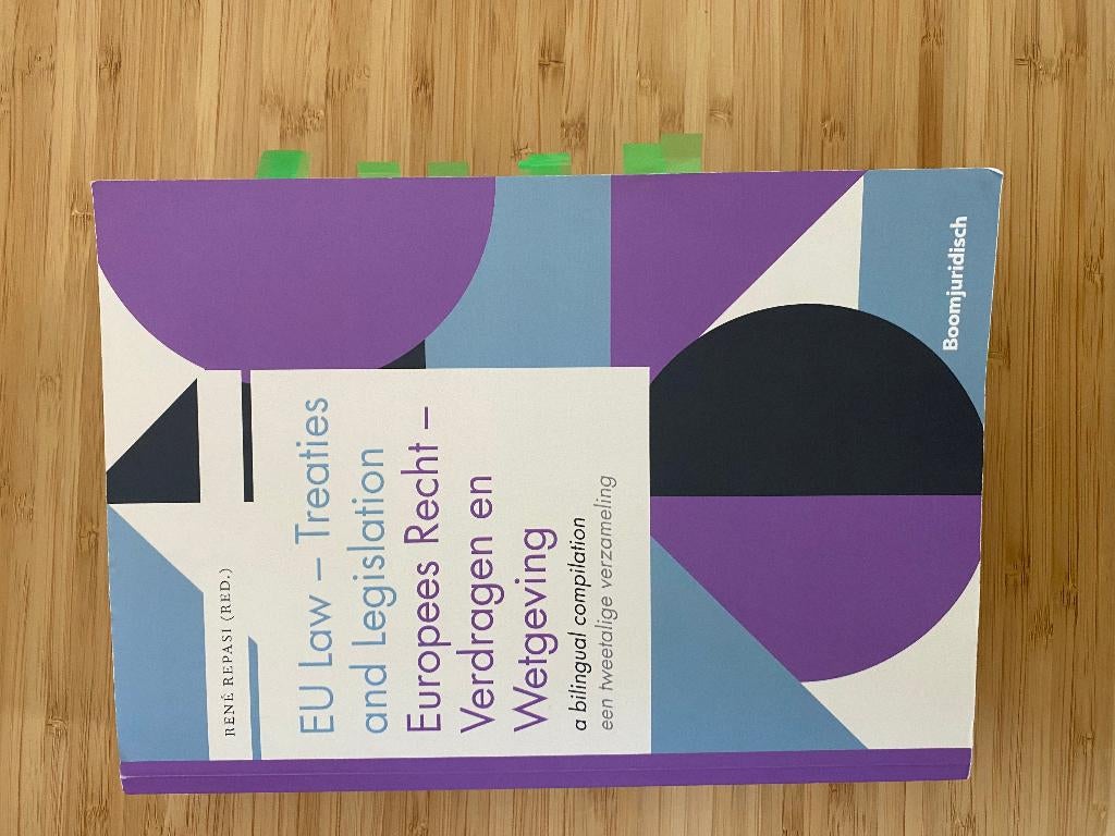 EU law treaties and legislation, Boeken, Studieboeken en Cursussen, Ophalen of Verzenden, Alpha, Nieuw, WO