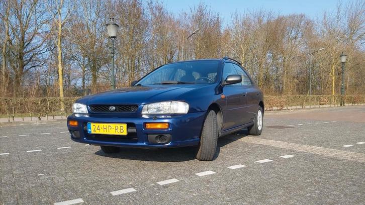 Subaru Impreza 2.0 GL Plus AWD 2001 Blauw nieuwe APK, Auto's, Subaru, Particulier, Impreza, Centrale vergrendeling, Dakrails, Elektrische buitenspiegels