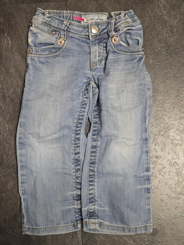 Lichtblauwe denim jeans voor meisjes van Vingino. Maat 2/92, Gebruikt, Meisje, Vingino, Ophalen