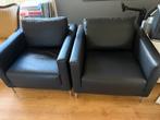 2 Minotti Blake fauteuils, Ophalen, Twee, Zwart, Nieuw