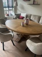 Ovale kloostertafel, Huis en Inrichting, Ophalen, Gebruikt, 100 tot 150 cm, 150 tot 200 cm