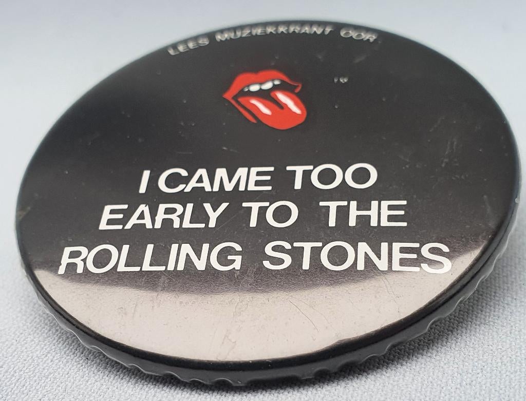 Rolling Stones button, Verzamelen, Speldjes, Pins en Buttons, Verzenden, Zo goed als nieuw, Overige onderwerpen, Button