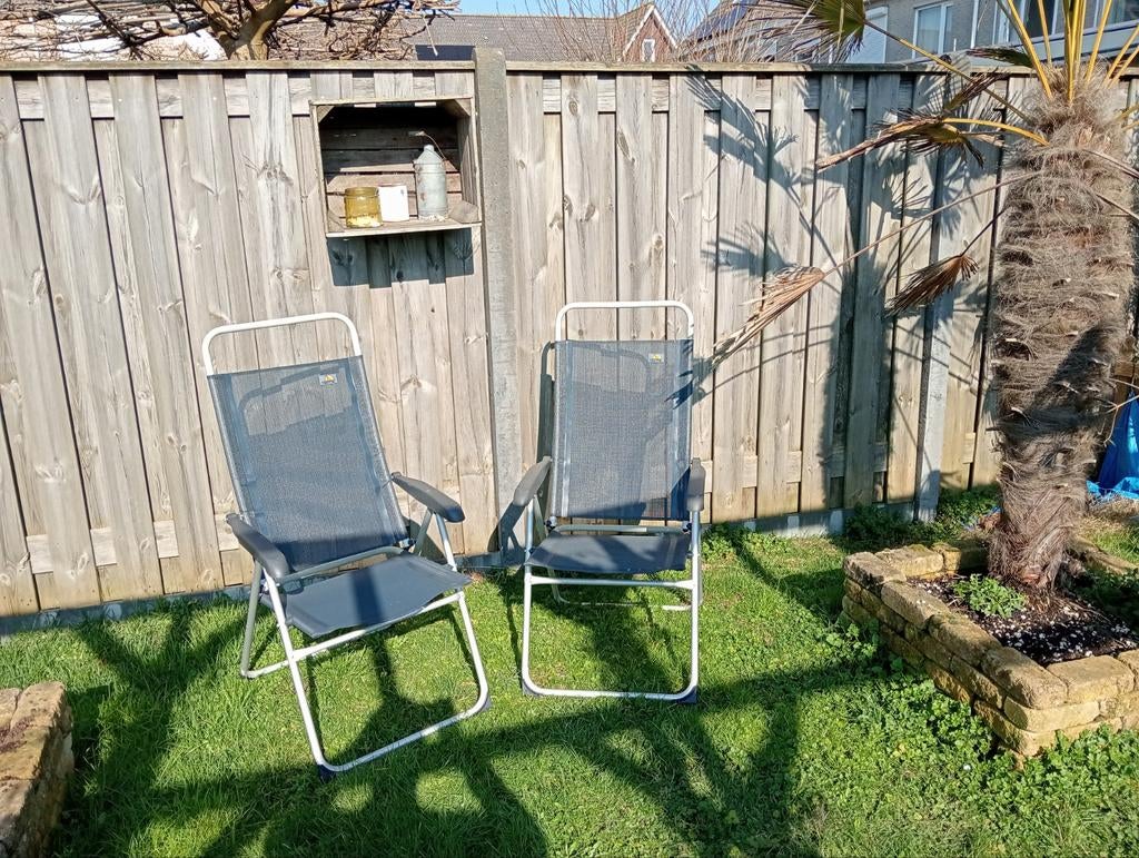 2 klapstoelen, Ophalen of Verzenden, Campingstoel