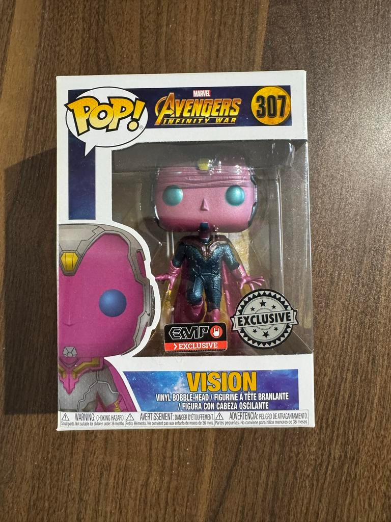 Funko Pop! Marvel Avengers Infinity War Vision #307, Ophalen of Verzenden, Zo goed als nieuw
