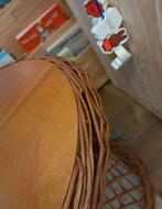 Rotan stoel en tafeltje, Gebruikt, Bruin, Riet of Rotan, Ophalen of Verzenden