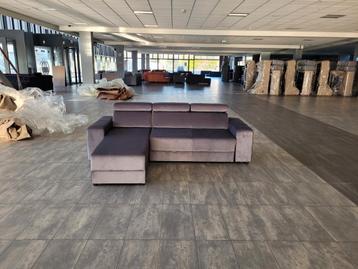 OUTLET Hoekbank lounge L of R antraciet 240+180| BEZORGEN