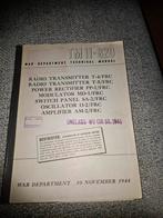 Technisch Handboek Radio Transmitter T-4/FRC, 1944, Ophalen of Verzenden, Overige soorten, Amerika, Boek of Tijdschrift