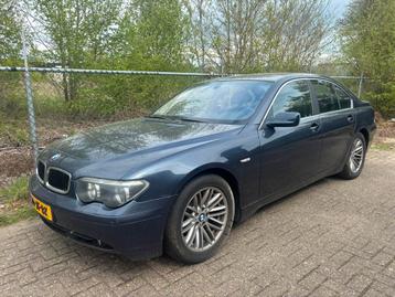 BMW 7-Serie 3.6 I 735 AUT 2002 Blauw KETTING VERSPRONGEN beschikbaar voor biedingen