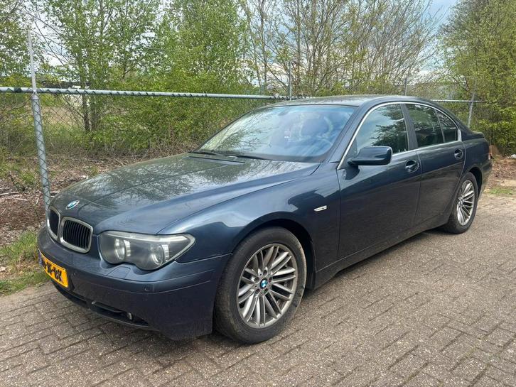 BMW 7-Serie 3.6 I 735 AUT 2002 Blauw KETTING VERSPRONGEN, Auto's, BMW, Bedrijf, 7-Serie, Benzine, D, Sedan, Automaat, Origineel Nederlands