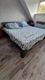 Grijs bed Auping Auronde 180 x200 losse verstelbare bodems, Huis en Inrichting, Ophalen, Gebruikt, Tweepersoons, 180 cm