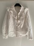 Witte blouse met ruches - Maat XS, Kleding | Dames, Wit, Ophalen of Verzenden, Zo goed als nieuw, Revelation