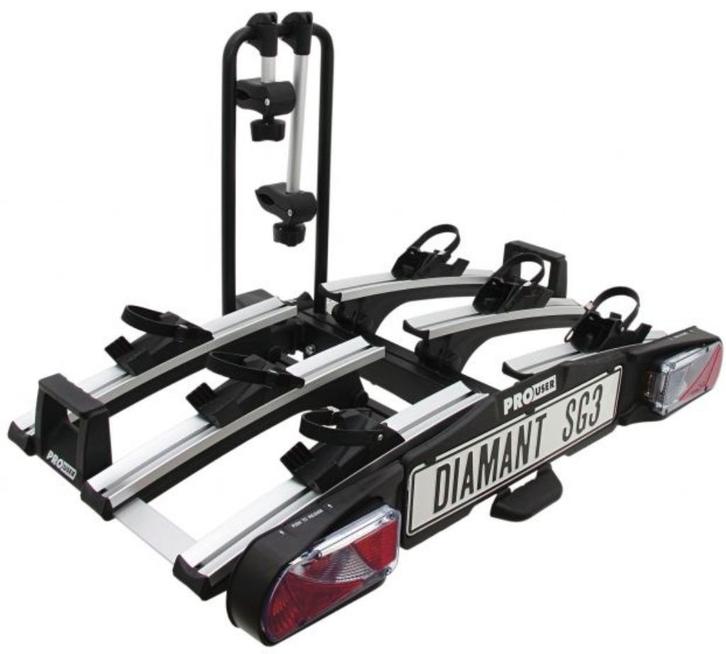Pro-User Diamant SG3 FixMatic - Fietsendrager SHOWROOMMODEL, Auto diversen, Fietsendragers, Nieuw, Trekhaakdrager, 3 fietsen of meer