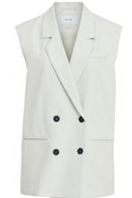 VILA mouwloos colbert gilet Vikammas Waistcoat zand beige ma, Beige, Vila, Ophalen of Verzenden, Zo goed als nieuw