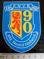 sticker knvb afdeling noord-holland logo 1990, Verzenden, Zo goed als nieuw, Bedrijf of Vereniging