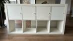 Ikea Kallax vakkenkast 4x2 met 4 deurtjes wit, Ophalen, Met deur(en), Zo goed als nieuw, Minder dan 150 cm