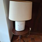 Vintage Tafellamp met Bloemenmotief, Ophalen, Hout, Gebruikt, 50 tot 75 cm