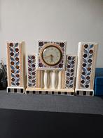 Art Deco Klok met Vazen, Antiek en Kunst, Antiek | Klokken, Ophalen of Verzenden