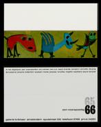 Karel Appel 1965 - nieuwjaarswens Galerie Krikhaar, Karel Appel, Ophalen of Verzenden, Zo goed als nieuw, Schilder- en Tekenkunst