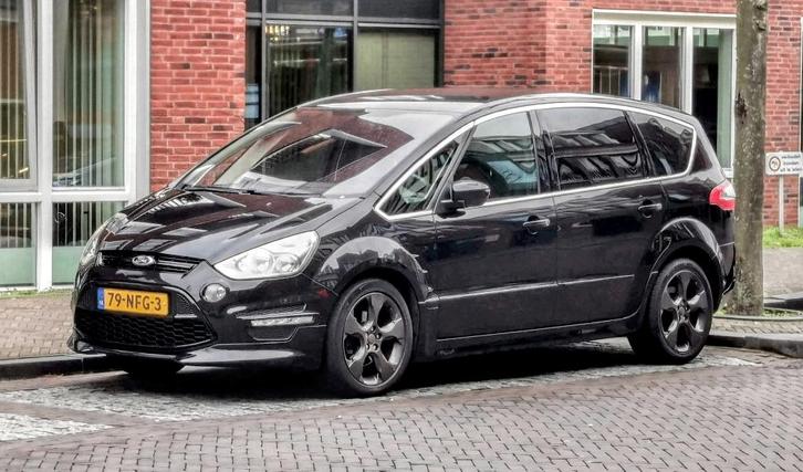Ford S-Max 2.0 16V Panther Black ST Line Accenten Facelift, Auto's, Ford, Particulier, S-Max, ABS, Achteruitrijcamera, Airbags