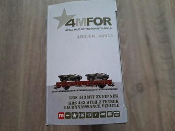 Marklïn HO 46953 4MFOR. KBS 443 wagon Fenner beschikbaar voor biedingen