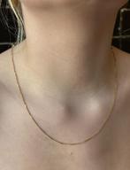 Gourmet schakel 14k dames gouden ketting lengte 47cm