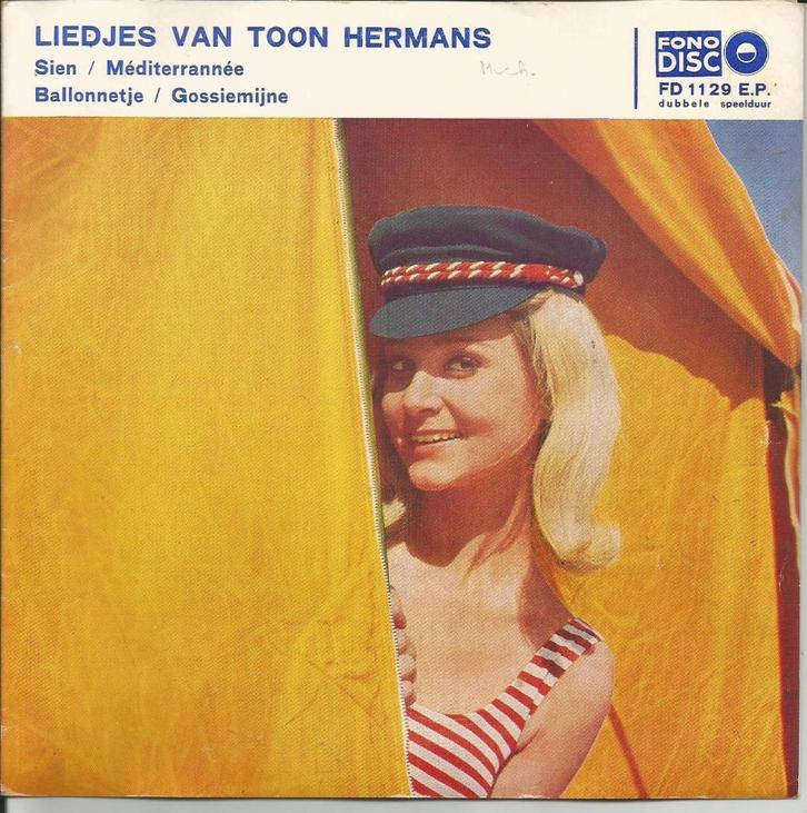Ab Reinders - Liedjes van Toon Hermans - EP -   1966 -, Cd's en Dvd's, Vinyl Singles, EP, Nederlandstalig, 7 inch, Verzenden
