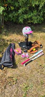 Meisjes set honkbal/softbal spullen, Sport en Fitness, Honkbal en Softbal, Ophalen, Zo goed als nieuw, Overige typen
