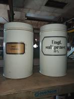 Grijze authentieke apothekerspotten aardewerk, Huis en Inrichting, Keuken | Potten en Pannen, Overige materialen, Gebruikt, Pot, Bus of Blik