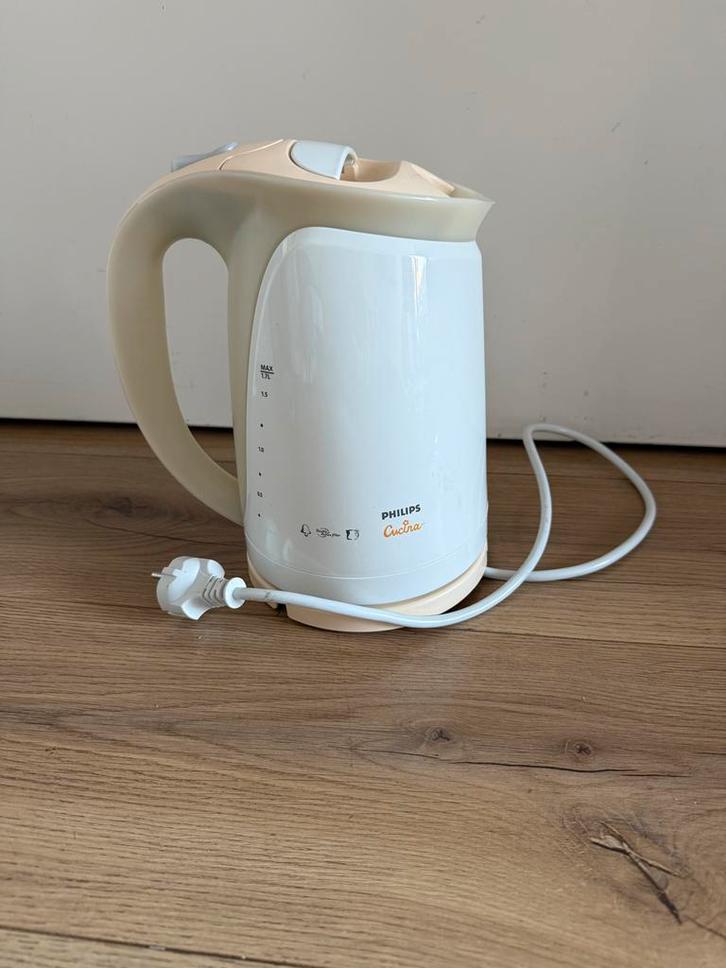 Philips Cucina Waterkoker - HD4681, Witgoed en Apparatuur, Waterkokers, Gebruikt, 1 tot 2 liter, Draadloos, Ophalen