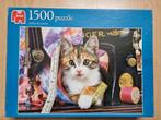 Jumbo Kitten & Cotton Puzzel - 1500 Stukjes, Ophalen of Verzenden, 500 t/m 1500 stukjes, Zo goed als nieuw, Legpuzzel