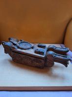 Antieke houten goud weegschaal borneo bayak stam, Ophalen of Verzenden