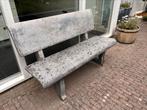 Betonnen tuinbank met granieten look, Ophalen, Gebruikt