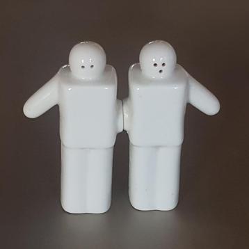 Postmodern peper- en zoutstel beschikbaar voor biedingen