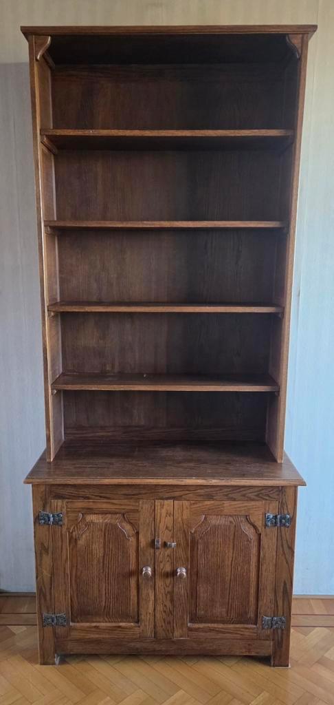 Unieke boekenkast, eikenhout, Huis en Inrichting, Kasten | Boekenkasten, Gebruikt, 100 tot 150 cm, 200 cm of meer, 25 tot 50 cm