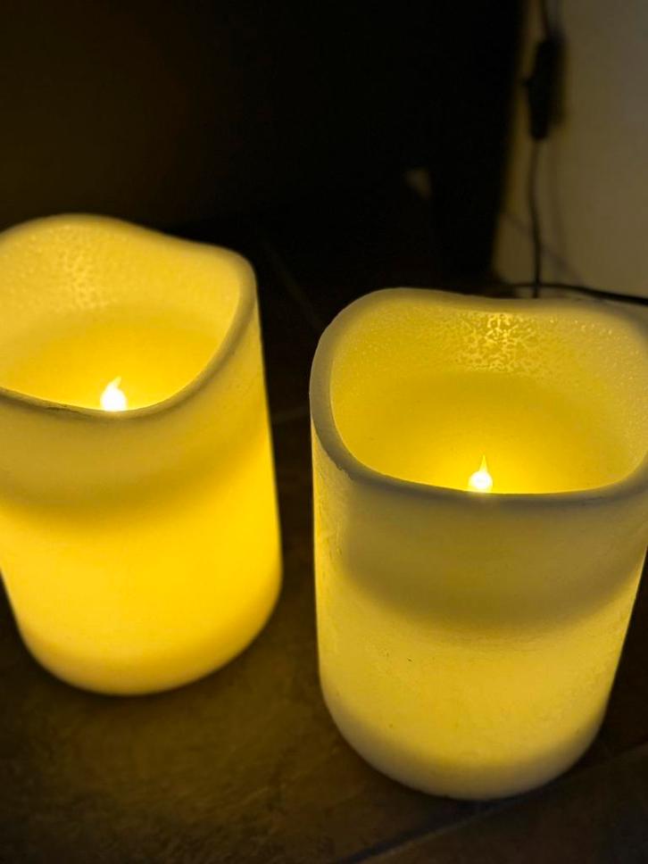 Grote Led kaars wax, Huis en Inrichting, Woonaccessoires | Kandelaars en Kaarsen, Gebruikt, Kaars, Minder dan 25 cm, Overige materialen