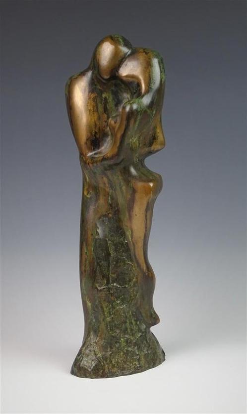 Jits Bakker - Couple - groot gestileerd bronzen beeld, Antiek en Kunst, Kunst | Beelden en Houtsnijwerken, Ophalen of Verzenden