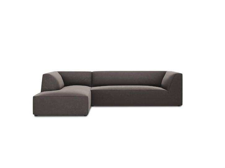 Windsor & Co Sao hoekbank Links Grijs velvet | Van €1399, nu, Huis en Inrichting, Banken | Bankstellen, Nieuw, Vierpersoons of meer