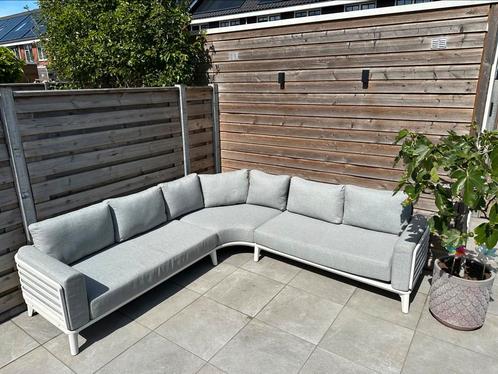 Loungeset Exterioo, Tuin en Terras, Tuinsets en Loungesets, Zo goed als nieuw, Loungeset, Aluminium, 8 zitplaatsen, Bijzettafel